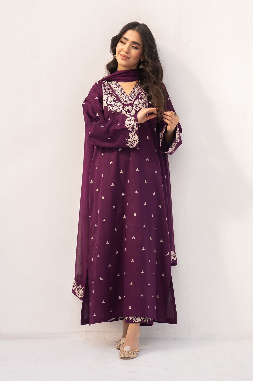 MARIA B EMBROIDERED 3 PC