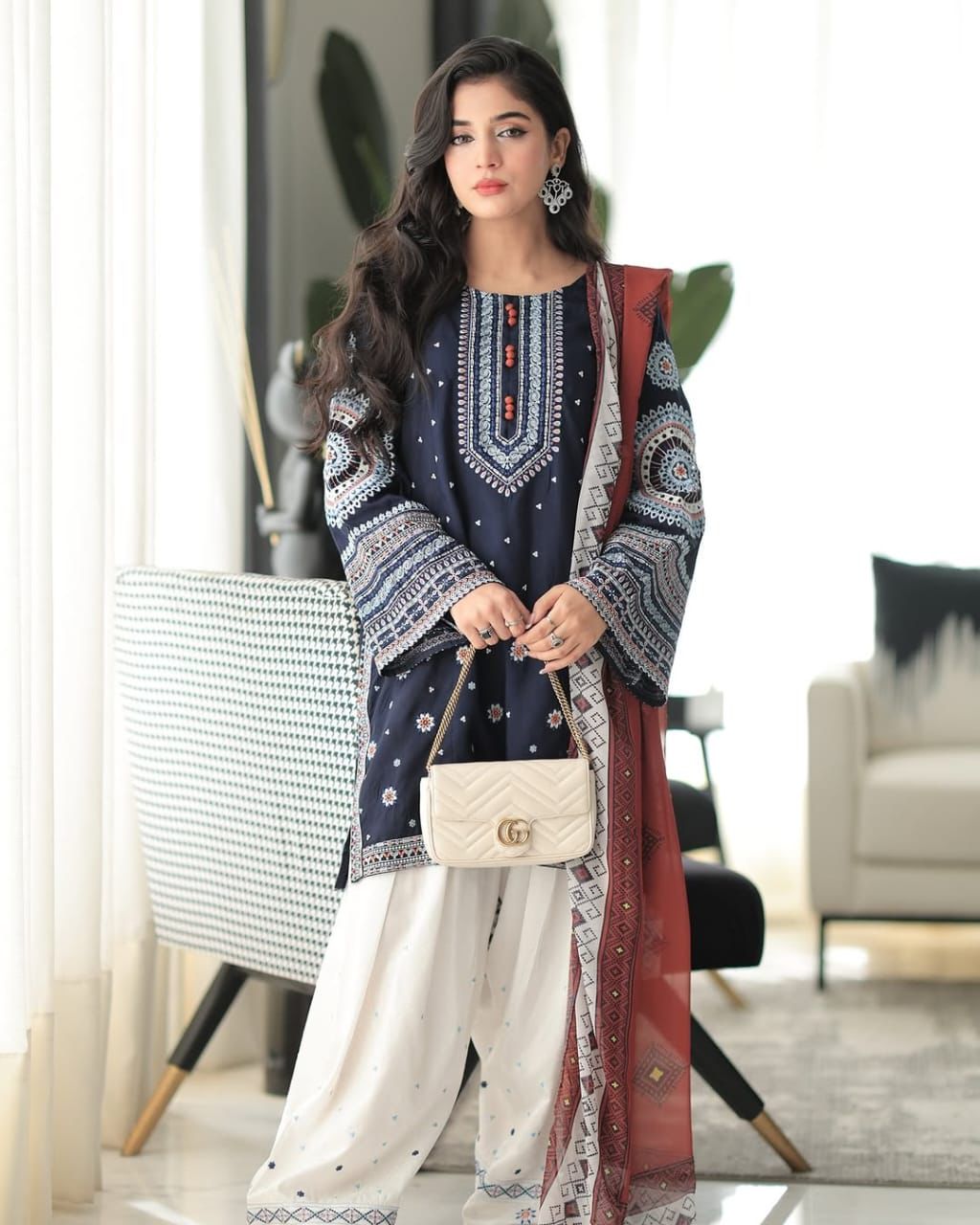 Jazmin Winter Embroidered Elegance