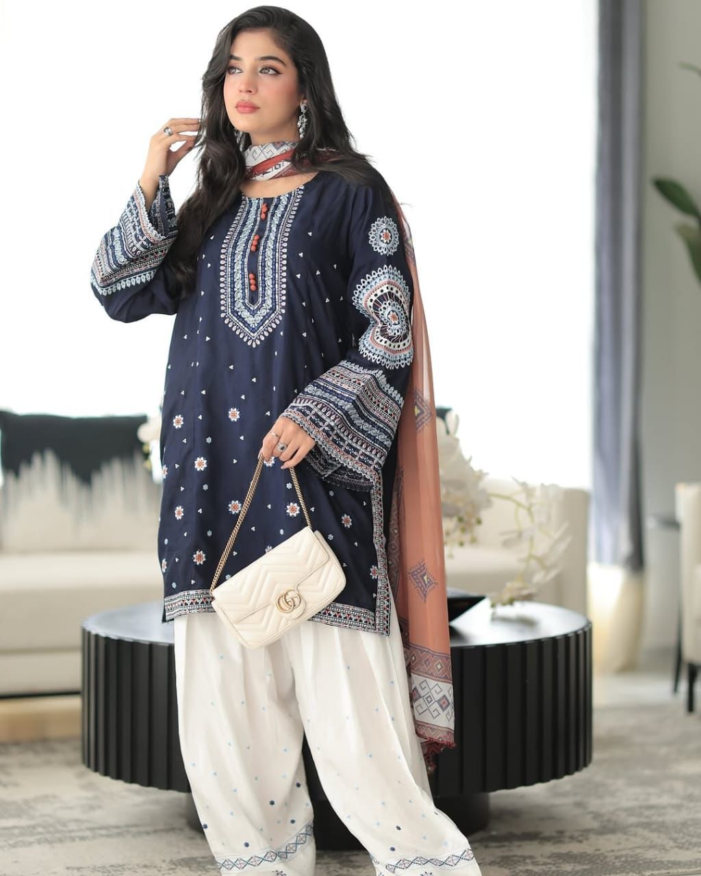 Jazmin Winter Embroidered Elegance