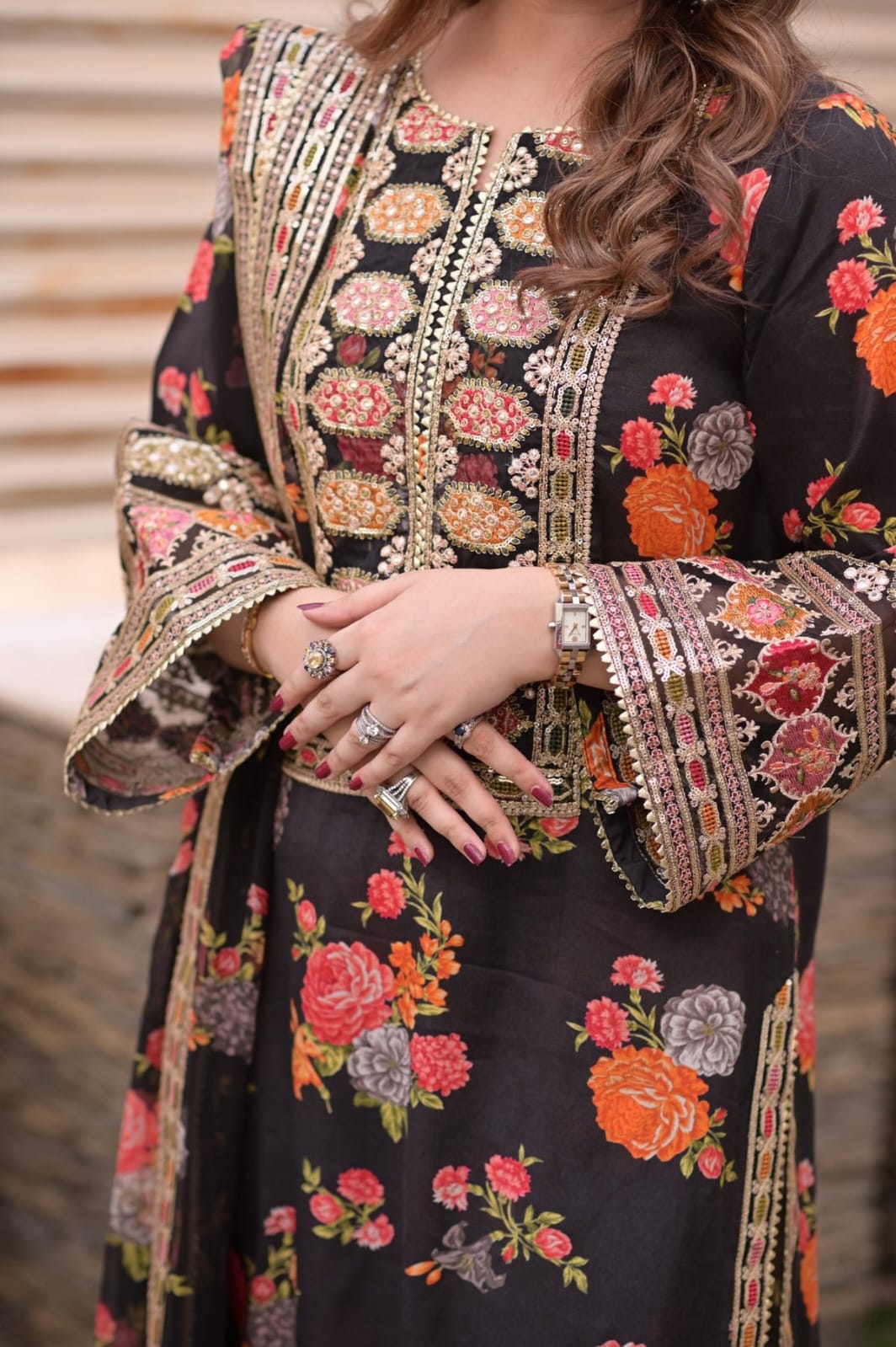 Aneela’s Black Silk Elegance