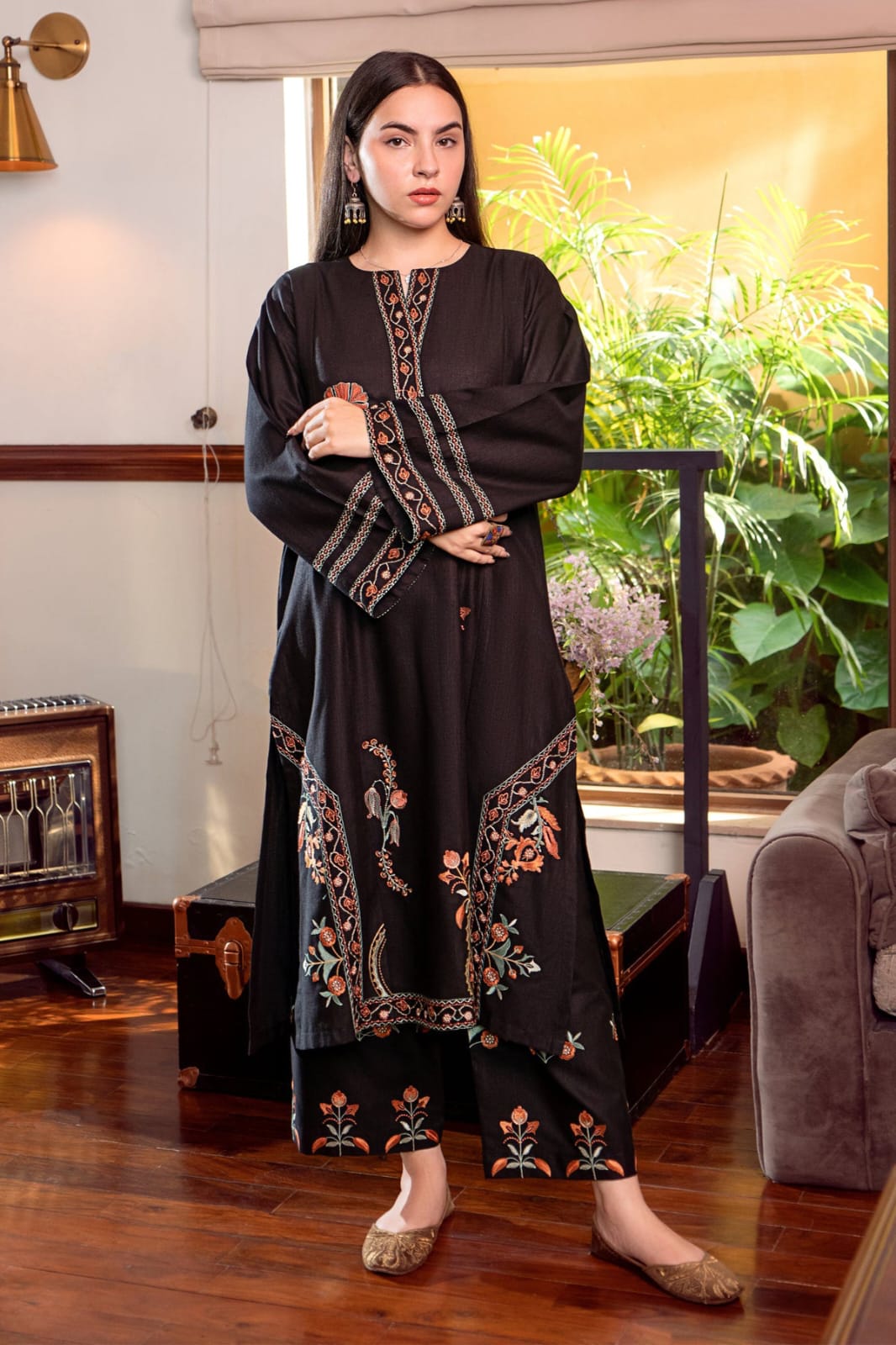 Unstitched 2-Piece Dhanak Suit