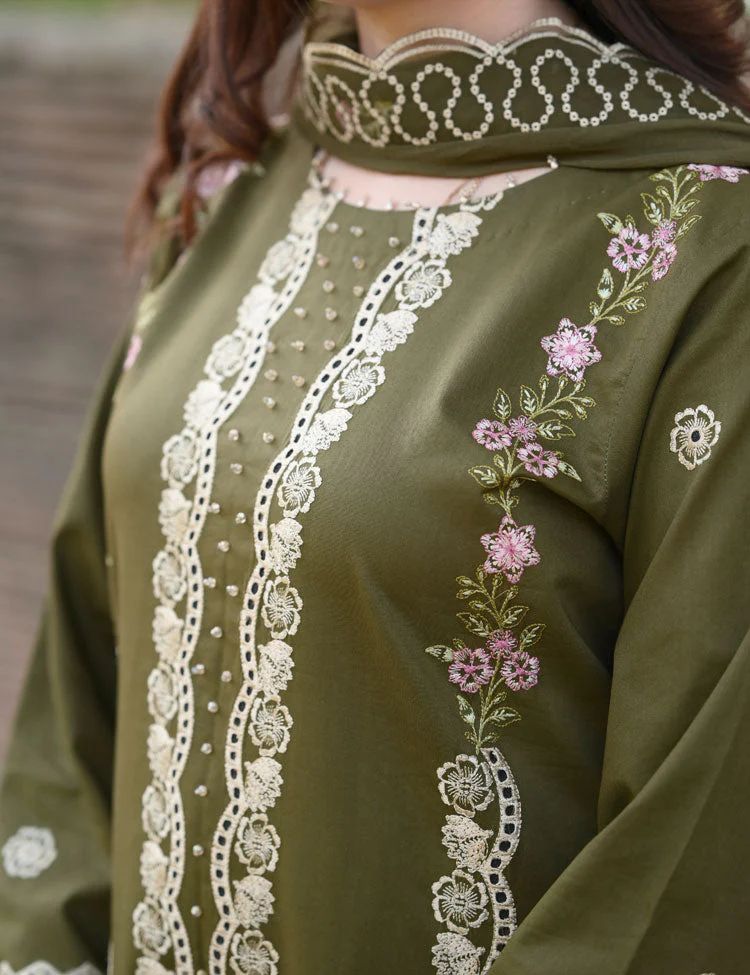 3-Piece Heavy Embroidered Suit