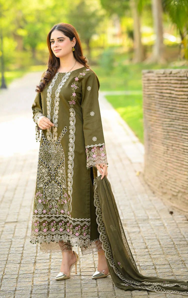 3-Piece Heavy Embroidered Suit