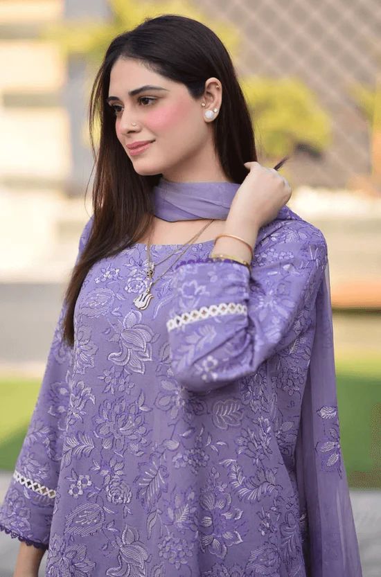 3-Piece Unstitched Embroidered Suit