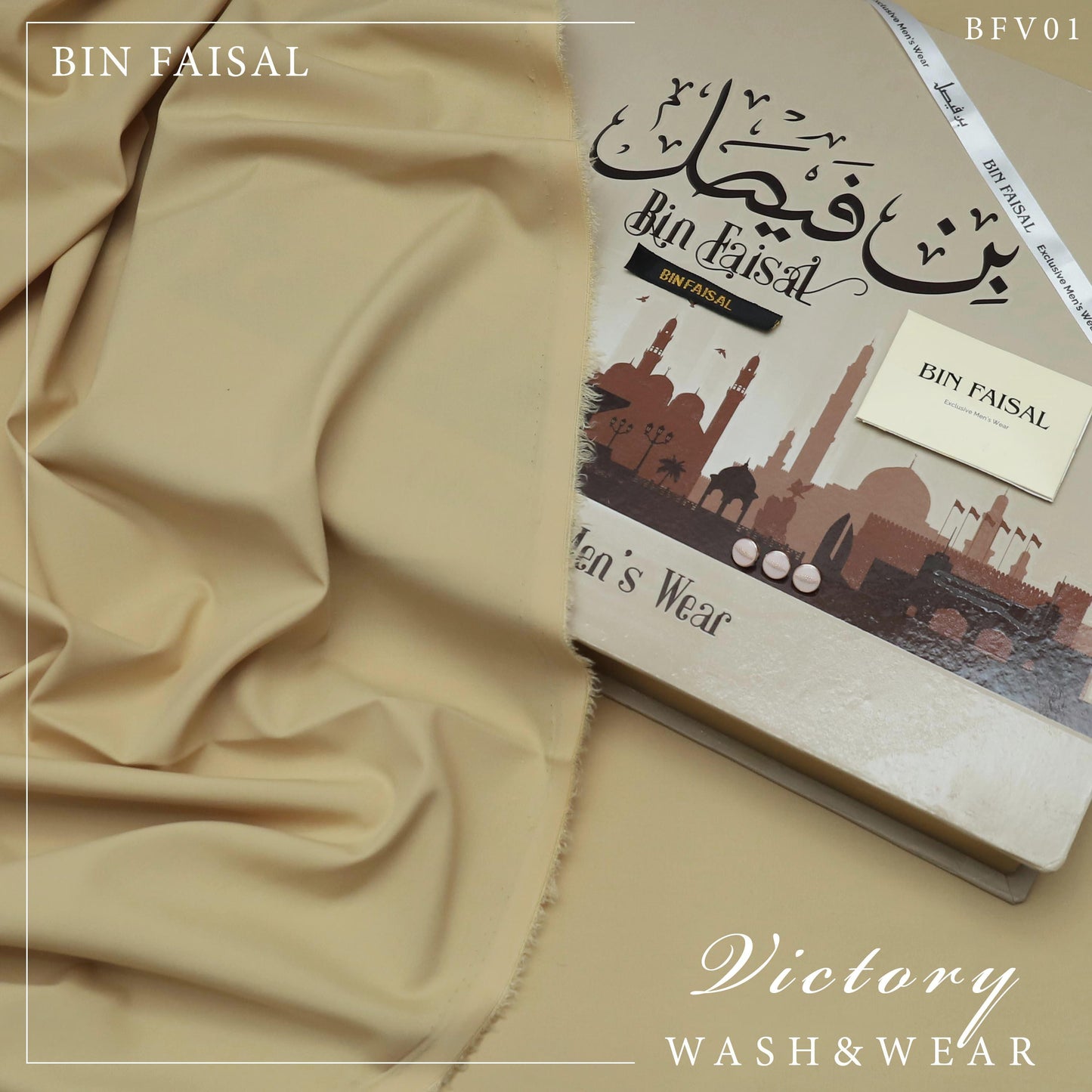 Bin Faisal 100% Pure Super Luxury Victory Wash & Wear – Premium Men’s Fabric