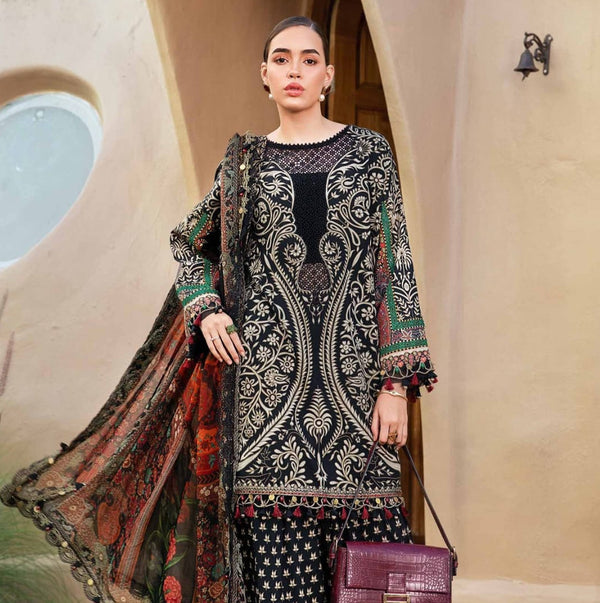 Maria B Embroidered 3-Piece Unstitched Lawn Suit