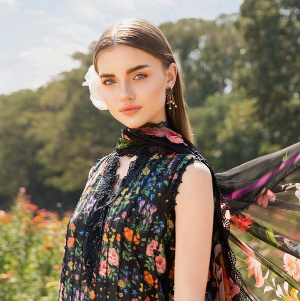 Premium Lawn (Shirt, Sleeves, Back, Trouser) | Chiffon Printed Dupatta