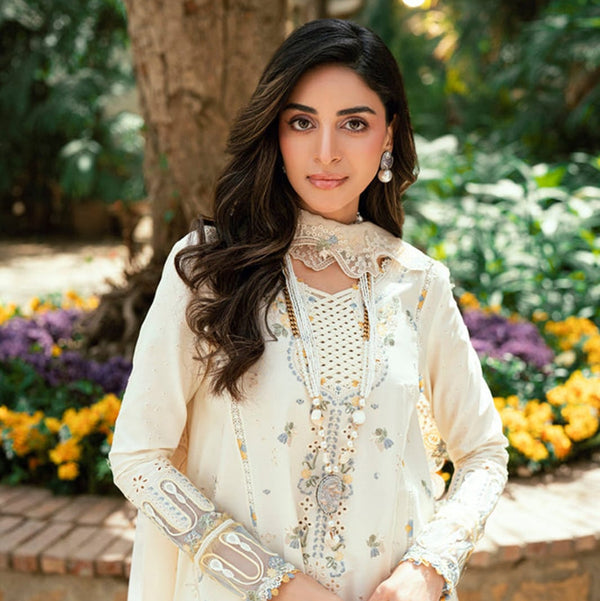 Premium Lawn (Shirt, Sleeves, Back, Trouser) | Chiffon & Net Dupatta