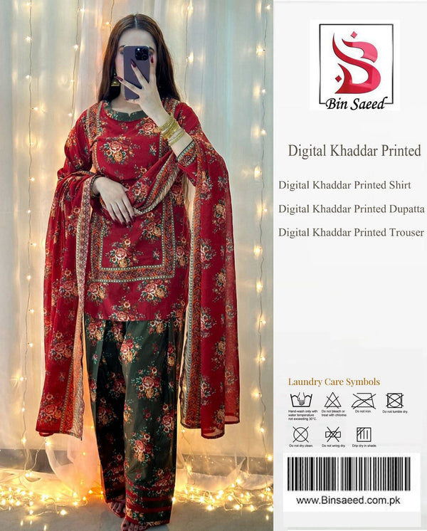 Bin Saeed Digital Khaddar Collection