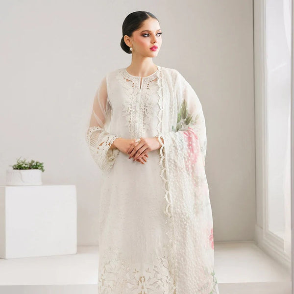 Baroque Chantelle – Organza Embroidered 3-Piece Unstitched Suit