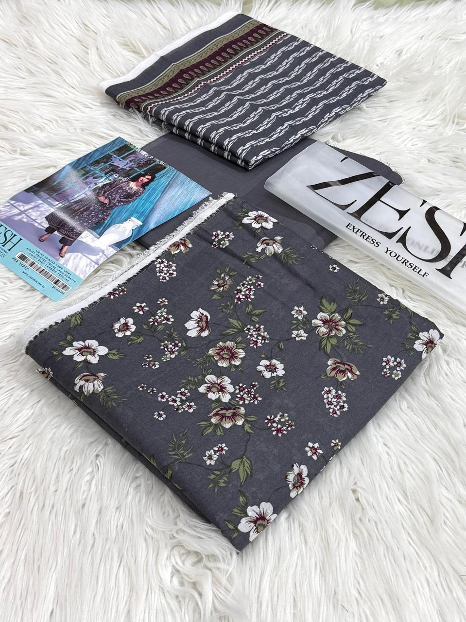 ZESH PREMIUM LAWN ORIGINAL PRINTED 3 PC