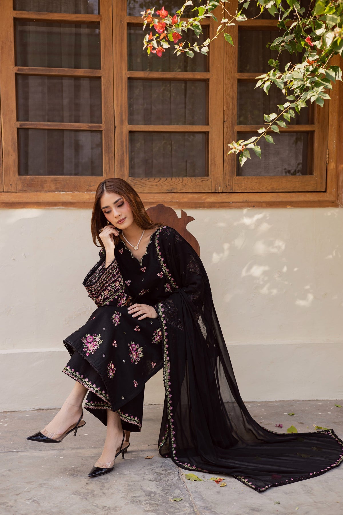 BATIK LAWN EMBROIDERED 3 PC MOST DEMANDING WITH EMBROIDERED DUPATTA