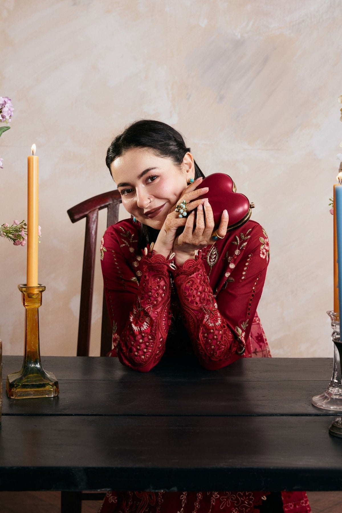 MARYAM HUSSAIN LAWN LUXURY EMBROIDERED 3 PC WITH EMBROIDERED DUPPATA