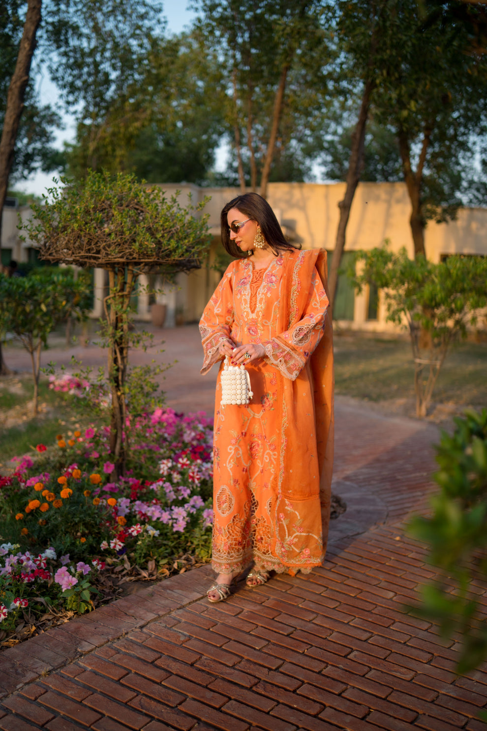 ANEELAS ORIGINAL 3 PC LAWN EMBROIDERED 3 PC WITH EMBROIDERED DUPPATA