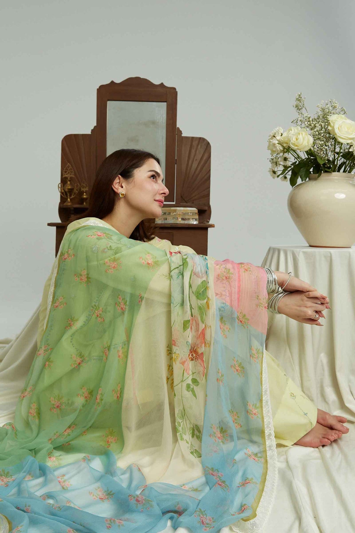 Zara Shah Jhan Lawn Embroidered 3 PC