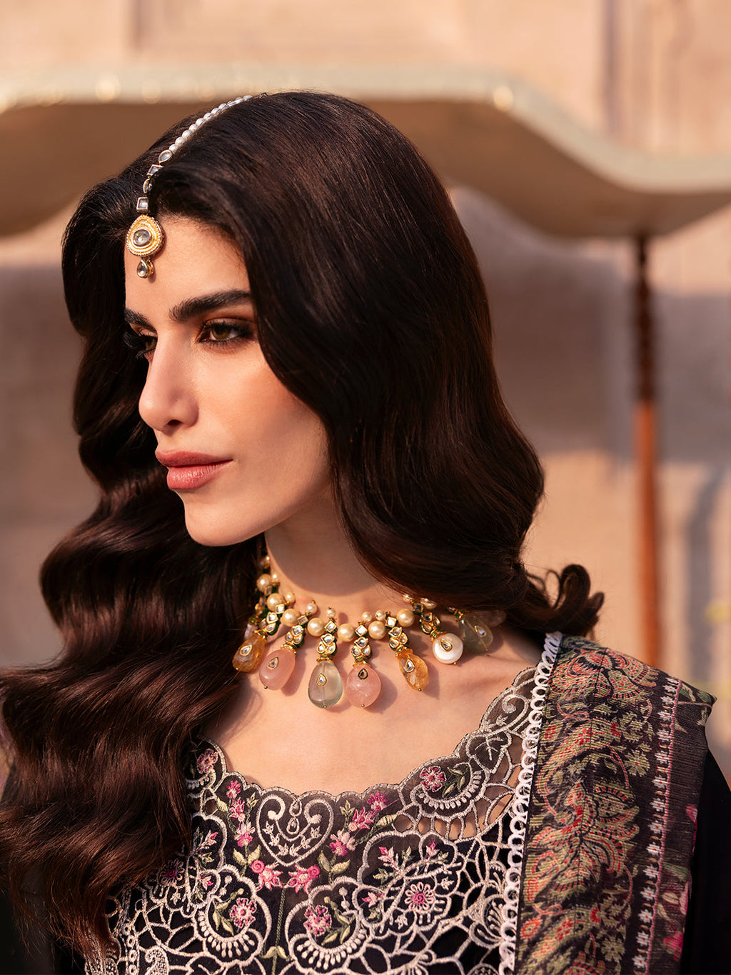 HUSSAIN REHAR LAWN HEAVEY EMBROIDERED 3 PC