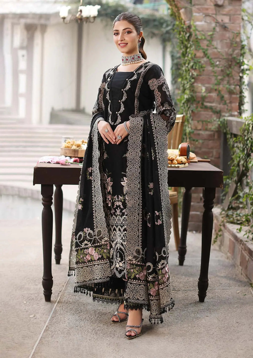 Maria B Lawn 3 PC With Ready to wear Dupatta