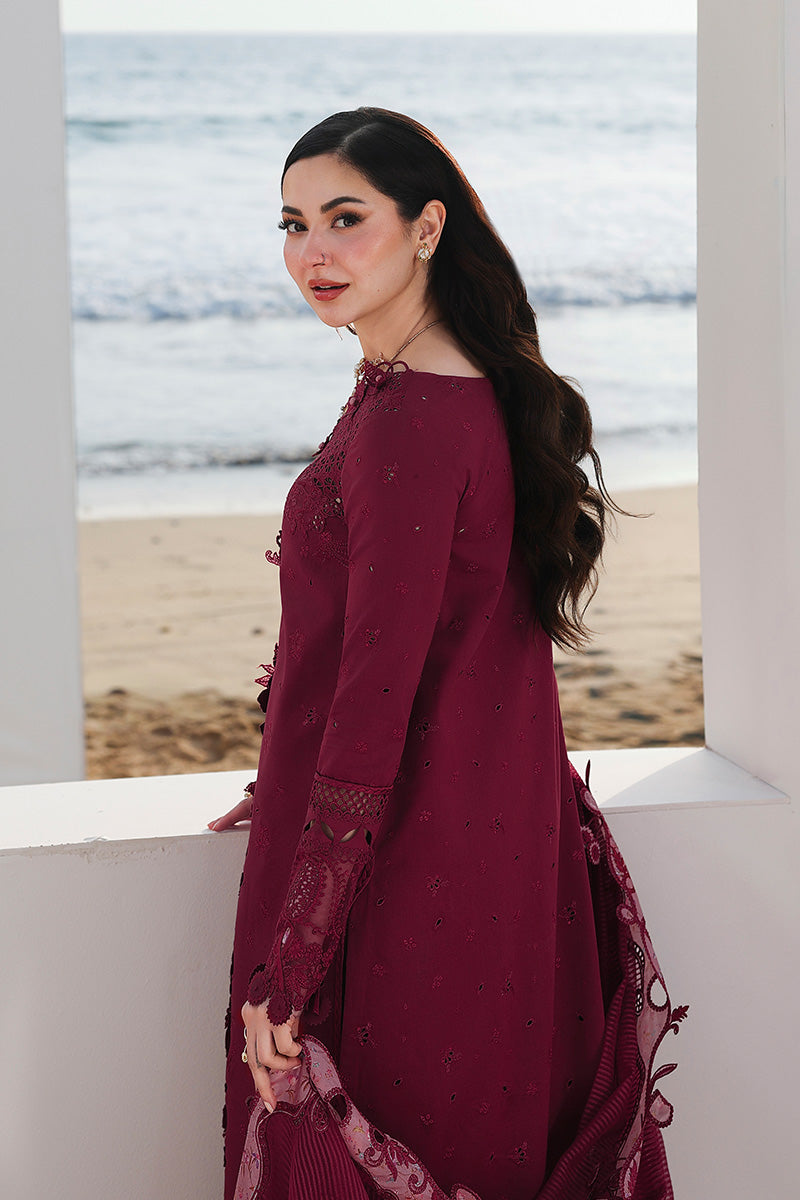QALAMKAR LUXURY LAWN EMBROIDERED 3 PC WITH EMBROIDERED DUPPATA