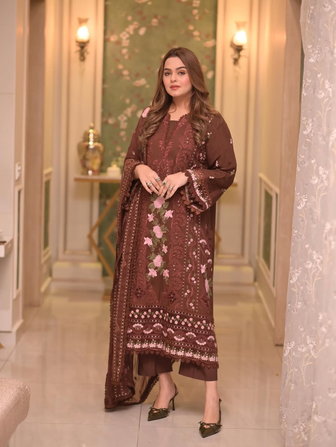 Aneelas Lawn Most Demanded 3 PC With Ready to Wear Duppata