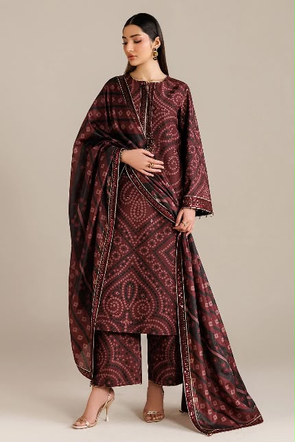 JAZMIN LAWN EMBROIDERED 3 PC WITH SOFT EMBROIDERY DUPPATA