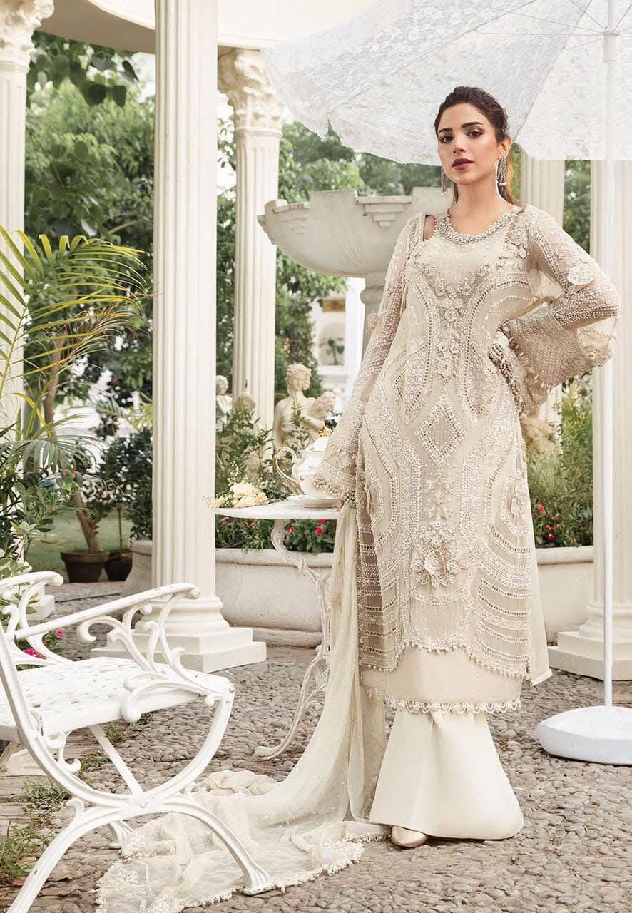 MARIA B LUXURY CHIFFON EMBROIDERED 3 PC WITH EMBROIDERED DUPPATA