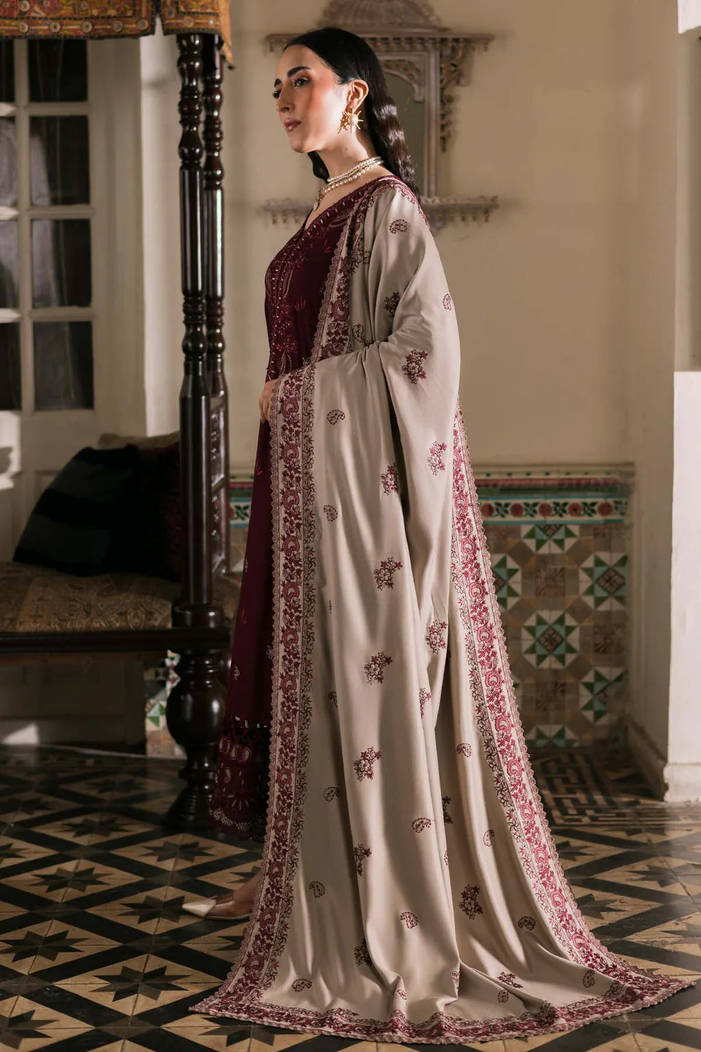 Nishat Embroidered Dhanak 3 PC