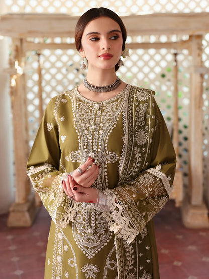 MAHNUR LUXURY EMBRIODERED 3 PC LAWN