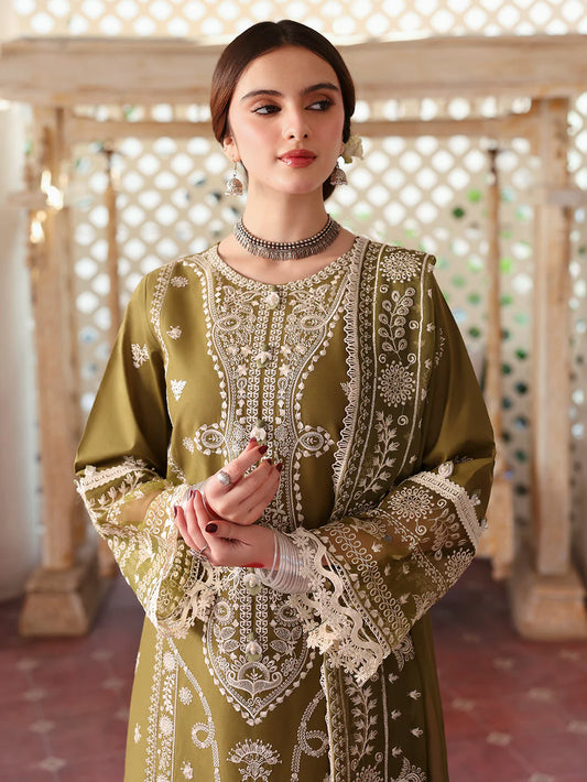 MAHNUR LUXURY EMBRIODERED 3 PC LAWN