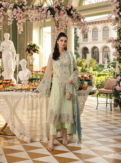 MARIA B LUXURY CHIFFON EMBROIDERED 3 PC WITH EMBROIDERED DUPPATA