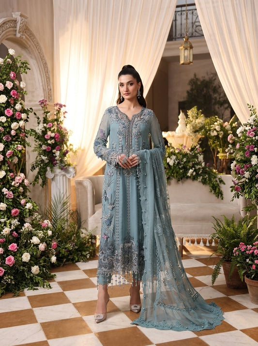 MARIA B LUXURY CHIFFON EMBROIDERED 3 PC WITH EMBROIDERED DUPPATA