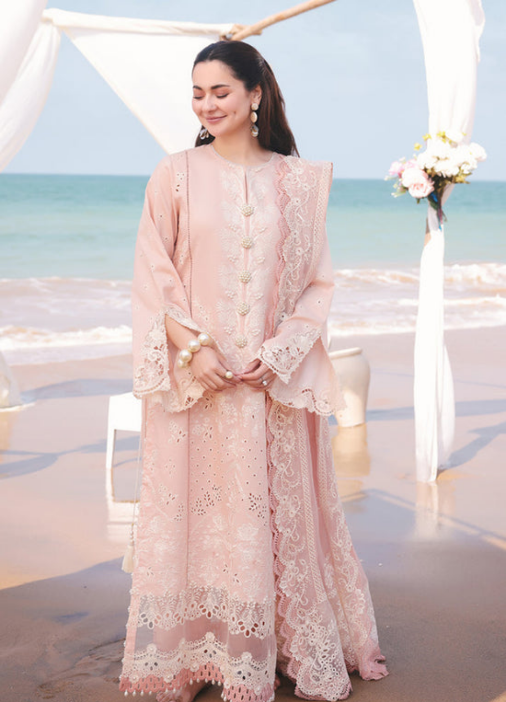 IMROZIA LAWN LUXURY EMBROIDERED 3 PC