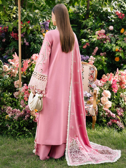 MAHNUR LAWN LUXURY EMBROIDERED 3 PC WITH EMBROIDERED DUPATTA