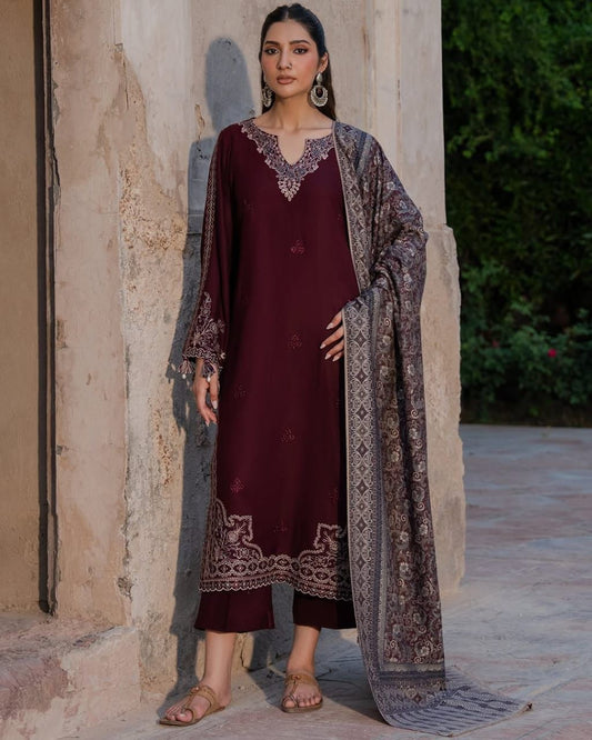IZEL LAWN DEMANDING EMBROIDERED 3 PC
