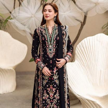 Qalamkar Lawn 3PC Luxury Embroidered Suit