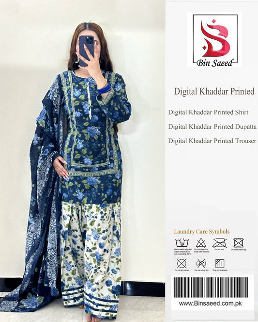 Bin Saeed Digital Khaddar Collection