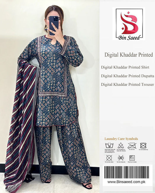 Bin Saeed Digital Khaddar Collection