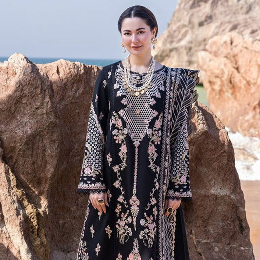 QALAMKAR LAWN LUXURY 3 PC WITH EMBROIDERED DUPATTA
