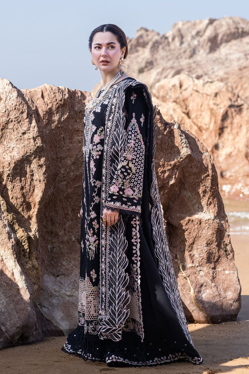 QALAMKAR LAWN LUXURY 3 PC WITH EMBROIDERED DUPATTA