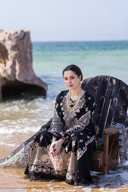 QALAMKAR LAWN LUXURY 3 PC WITH EMBROIDERED DUPATTA