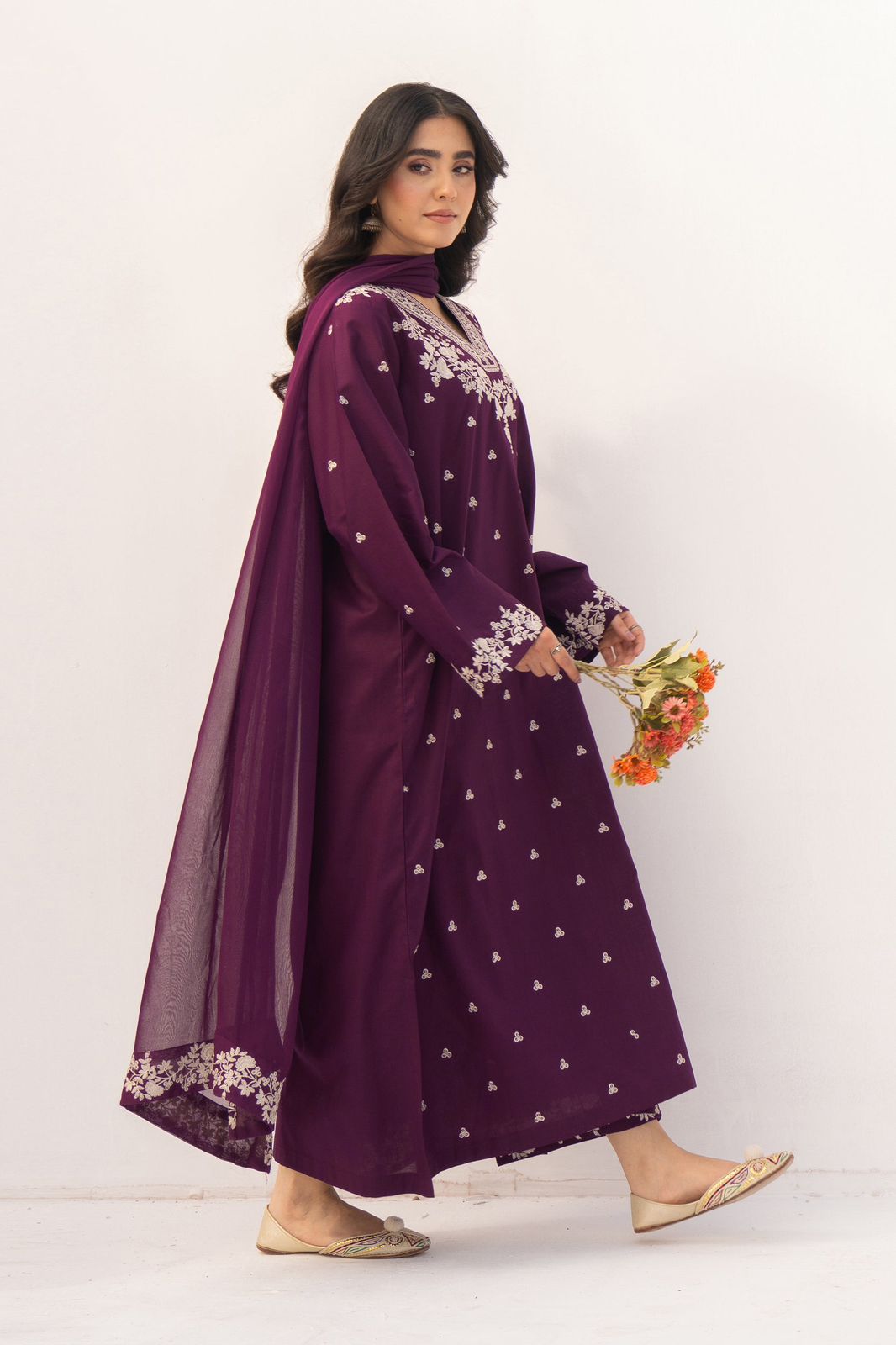 MARIA B EMBROIDERED 3 PC