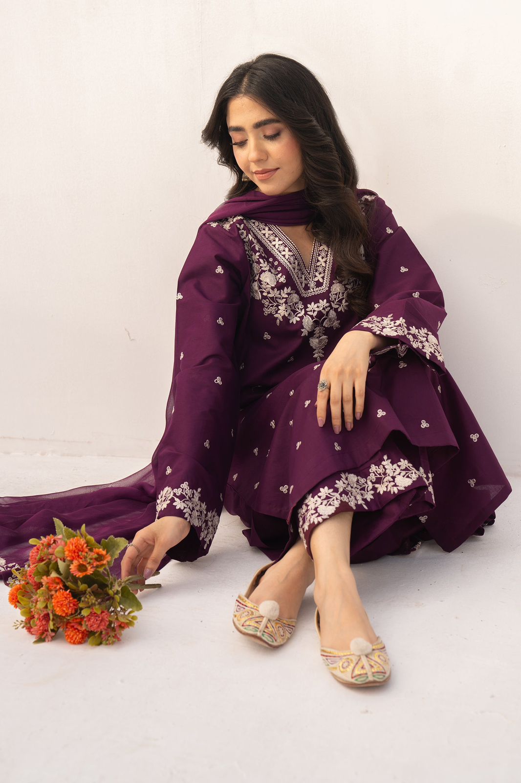 MARIA B EMBROIDERED 3 PC
