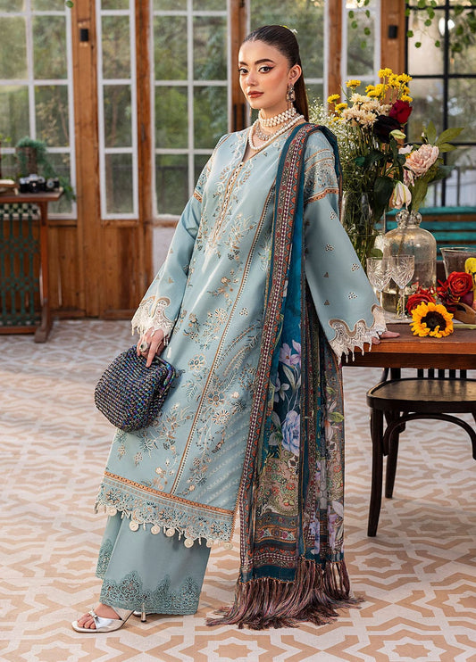 Unstitched 3-Piece Embroidered Suit