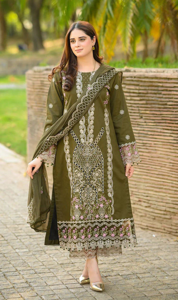3-Piece Heavy Embroidered Suit