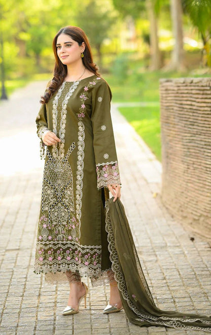 3-Piece Heavy Embroidered Suit