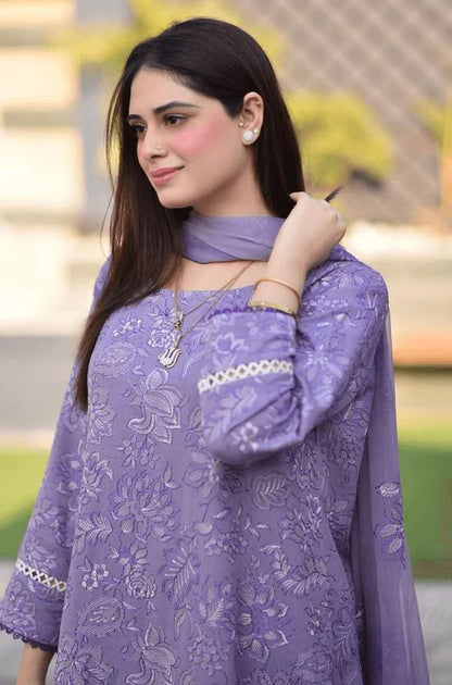 3-Piece Unstitched Embroidered Suit