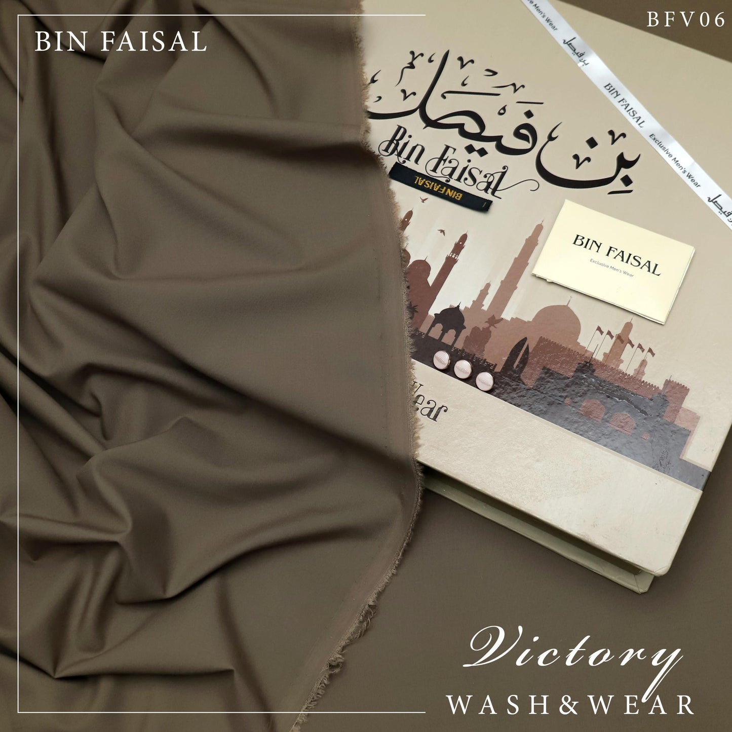 Bin Faisal 100% Pure Super Luxury Victory Wash & Wear – Premium Men’s Fabric