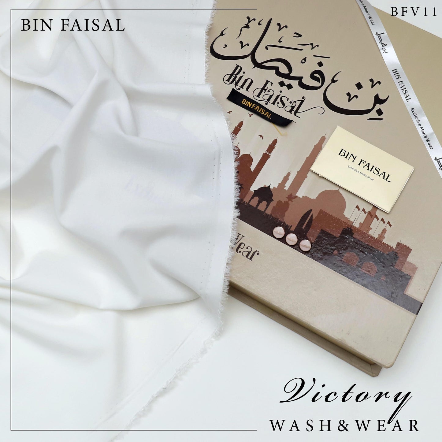 Bin Faisal 100% Pure Super Luxury Victory Wash & Wear – Premium Men’s Fabric