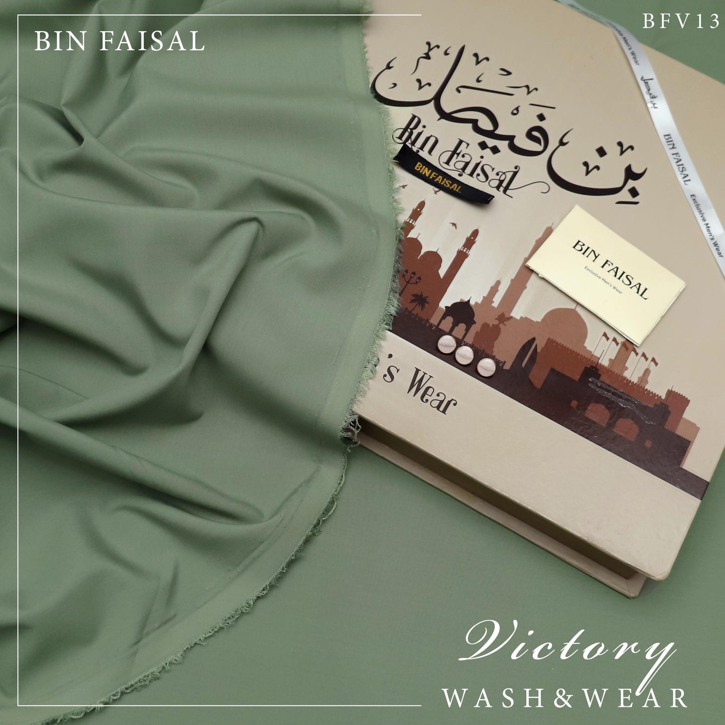 Bin Faisal 100% Pure Super Luxury Victory Wash & Wear – Premium Men’s Fabric