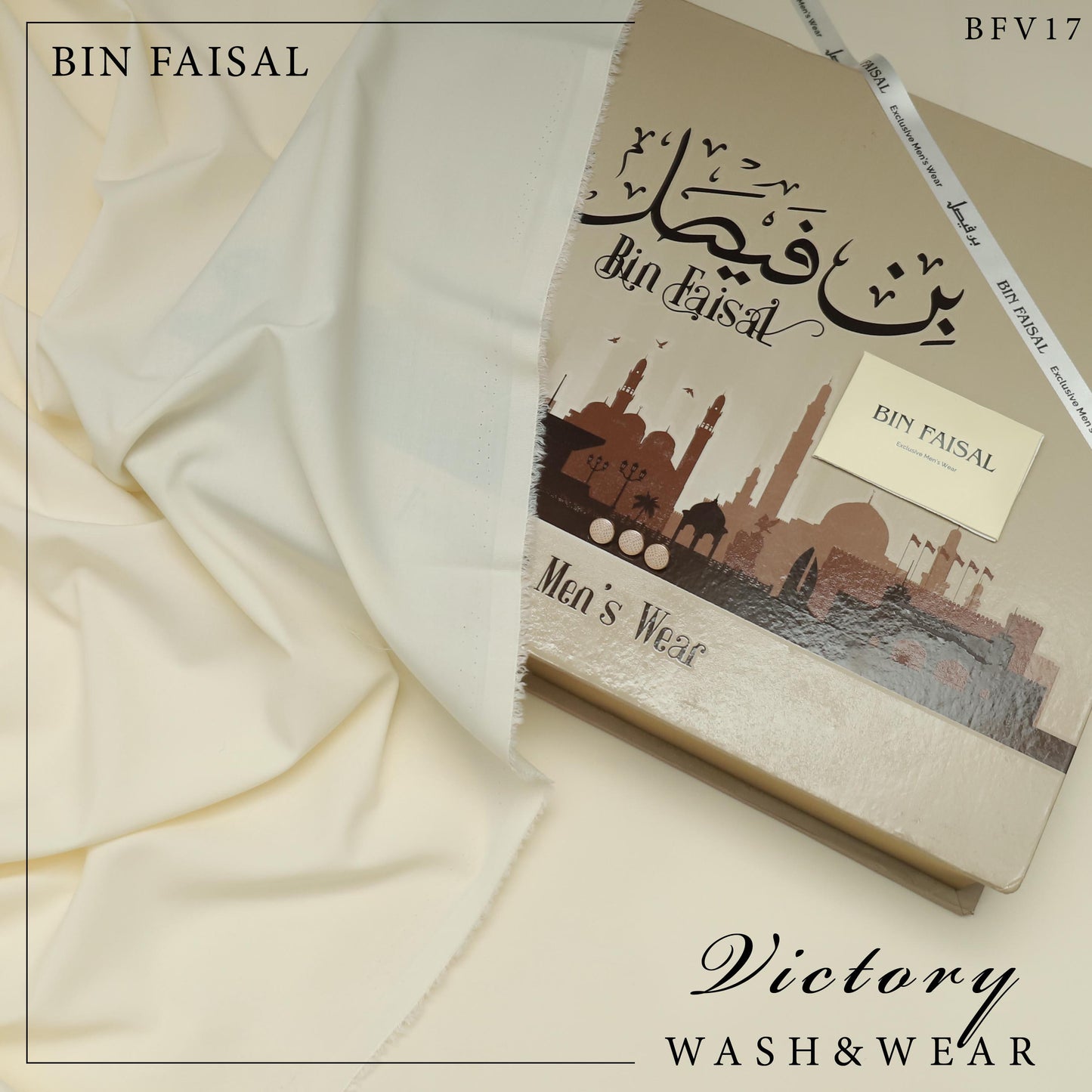 Bin Faisal 100% Pure Super Luxury Victory Wash & Wear – Premium Men’s Fabric