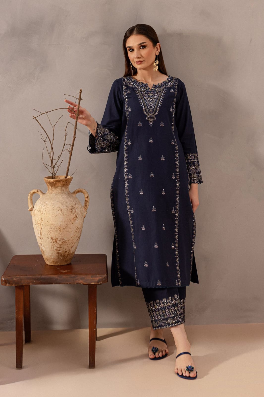 Zara Shah Jahan Sequin Embroidered 2-Piece Unstitched Lawn Suit